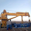 OUCO custom 4T30M hydraulic telescopic marine crane, large ship crane operation stable
